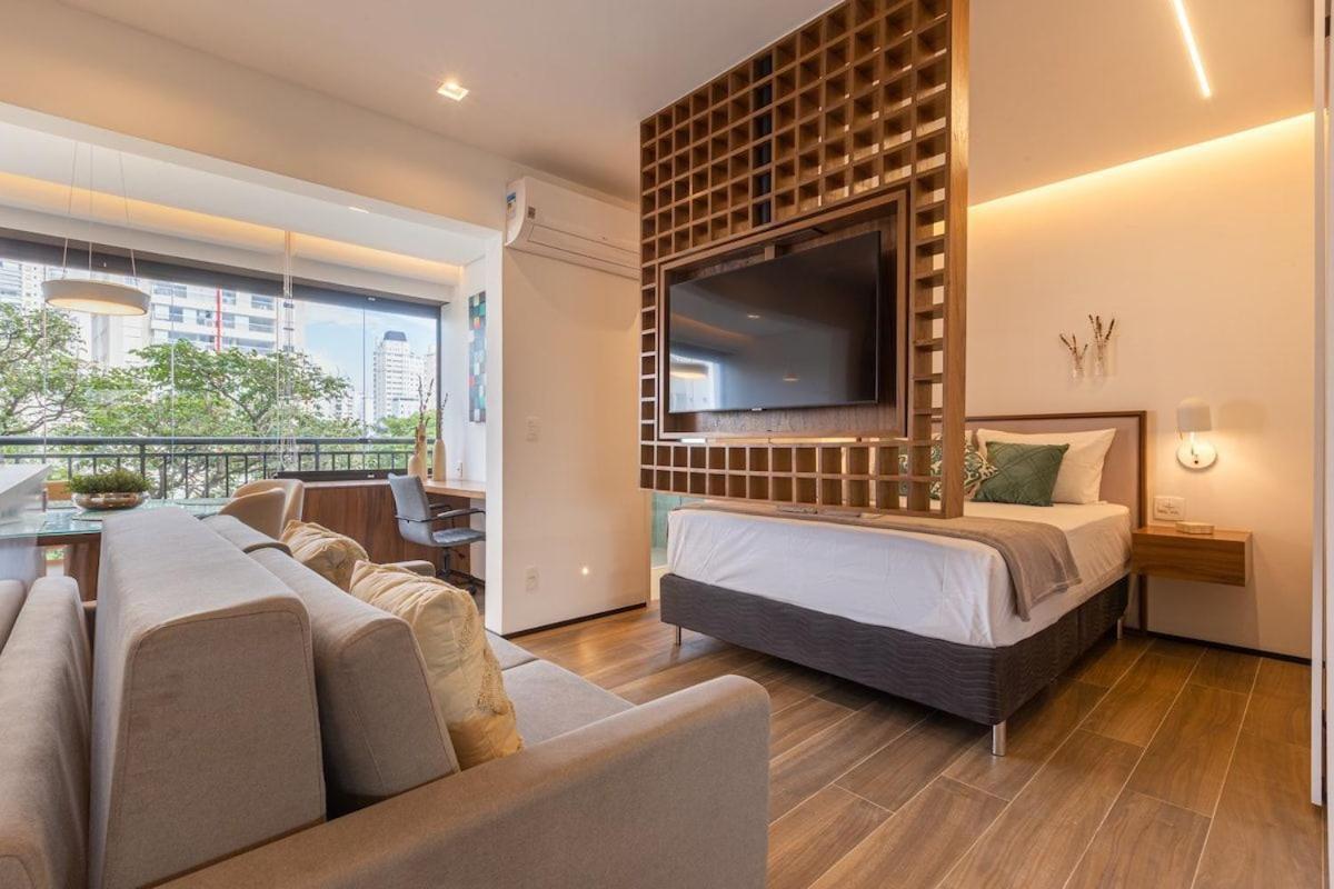 شقة ساو باولو  في Easy Star - Luxuoso Studio No Coracao Do Campo Belo - Hc01H المظهر الخارجي الصورة